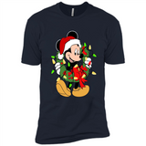 Disney Mickey Mouse Christmas Lights Sweatshirt - Premium Short Sleeve T-Shirt