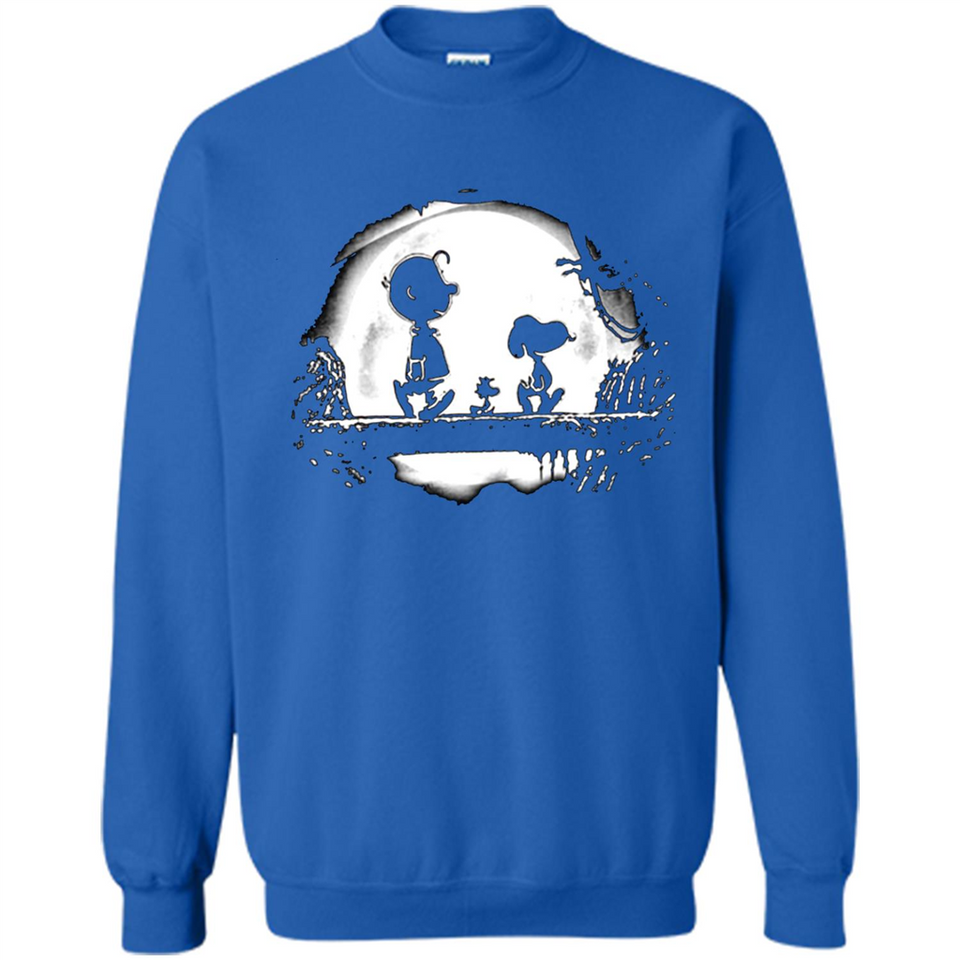 Snoopy The Peanuts Walking To The Moon