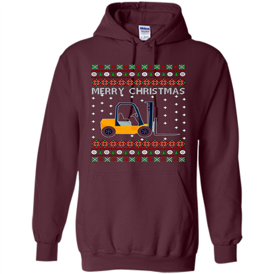 Merry Christmas Forklift ugly sweatshirt PINGPONG