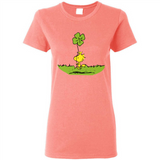 Snoopy Woodstock Shamrock - Ladies Short-Sleeve