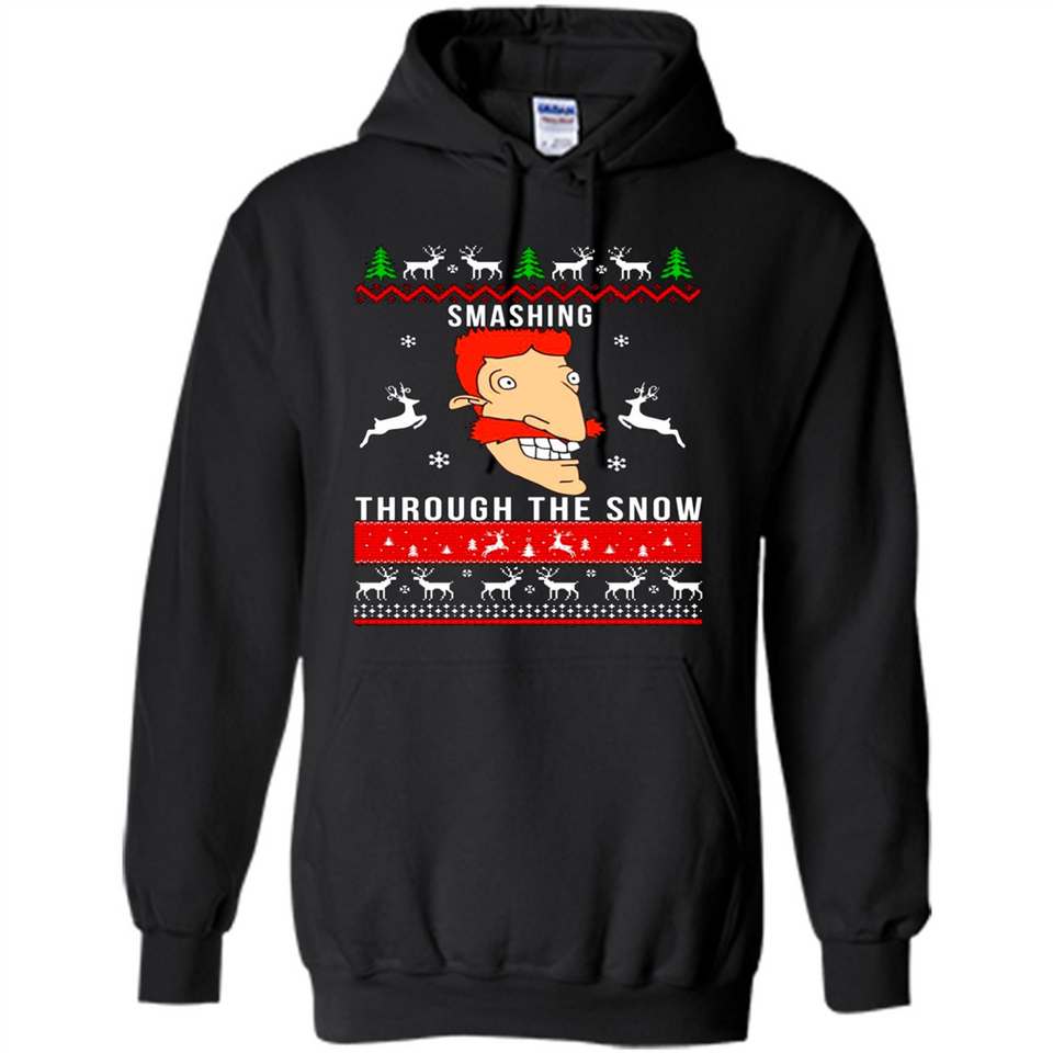 Nigel Thornberry Smashing through the snow Christmas sweatshirt PINGPONG