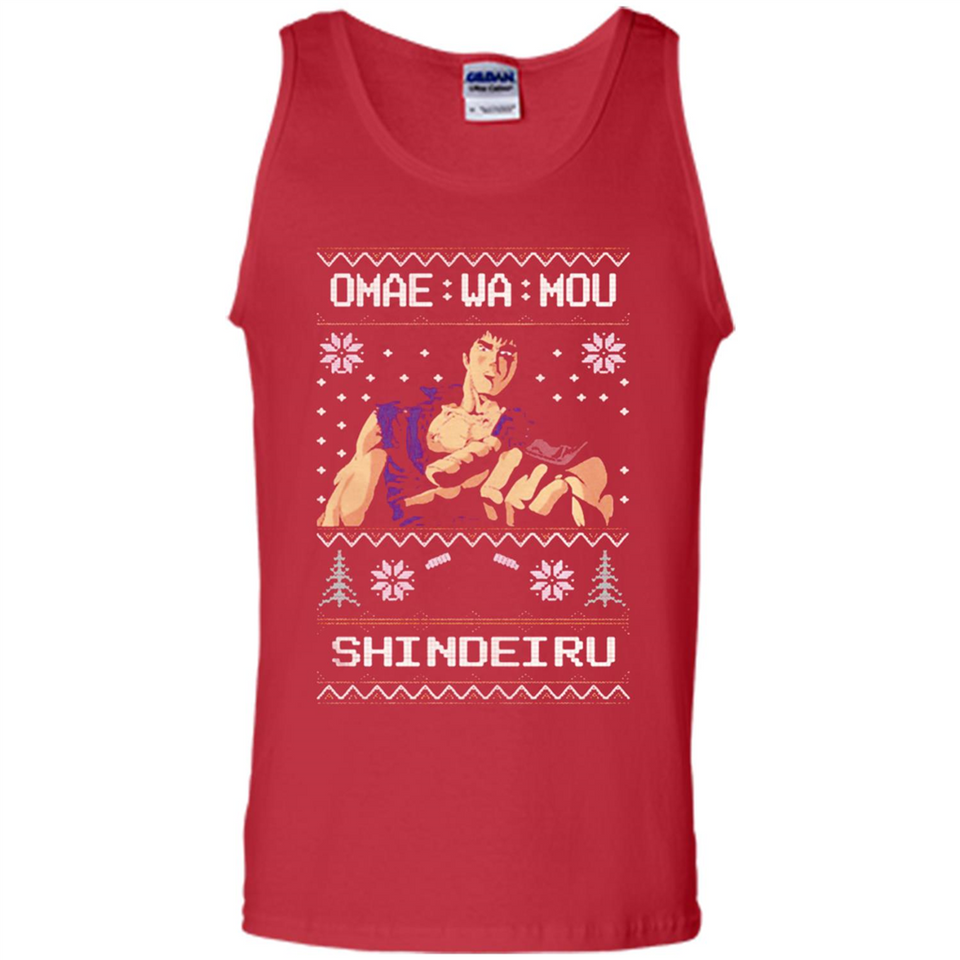 Omae Wa Mou Shindeiru Ugly Christmas Sweater - Tank Top