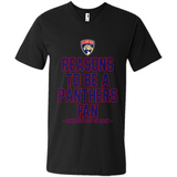 Reasons to be a Florida Panthers Fan Complete List on Back - Men's V-Neck