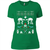 Star Wars Icons Funny Ugly Christmas - Ladies' Boyfriend T-Shirt