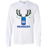 Bud Light Reinbeer Funny Beer Reindeer Christmas Sweatshirt - Long Sleeve T-Shirt