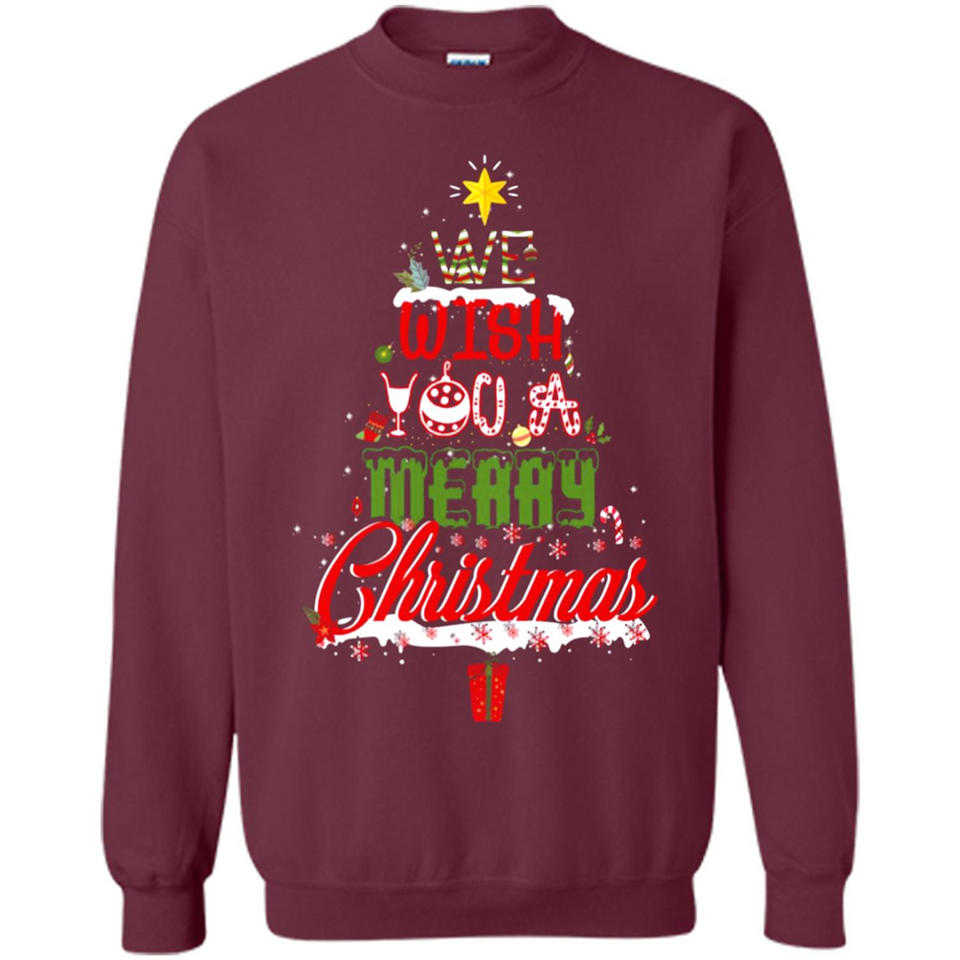 We Wish You A Merry Christmas Funny Pine Gift Sleeve - Sweatshirt