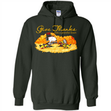 Snoopy Thanksgiving Give Thanks With A Grateful Heart - Hoodie