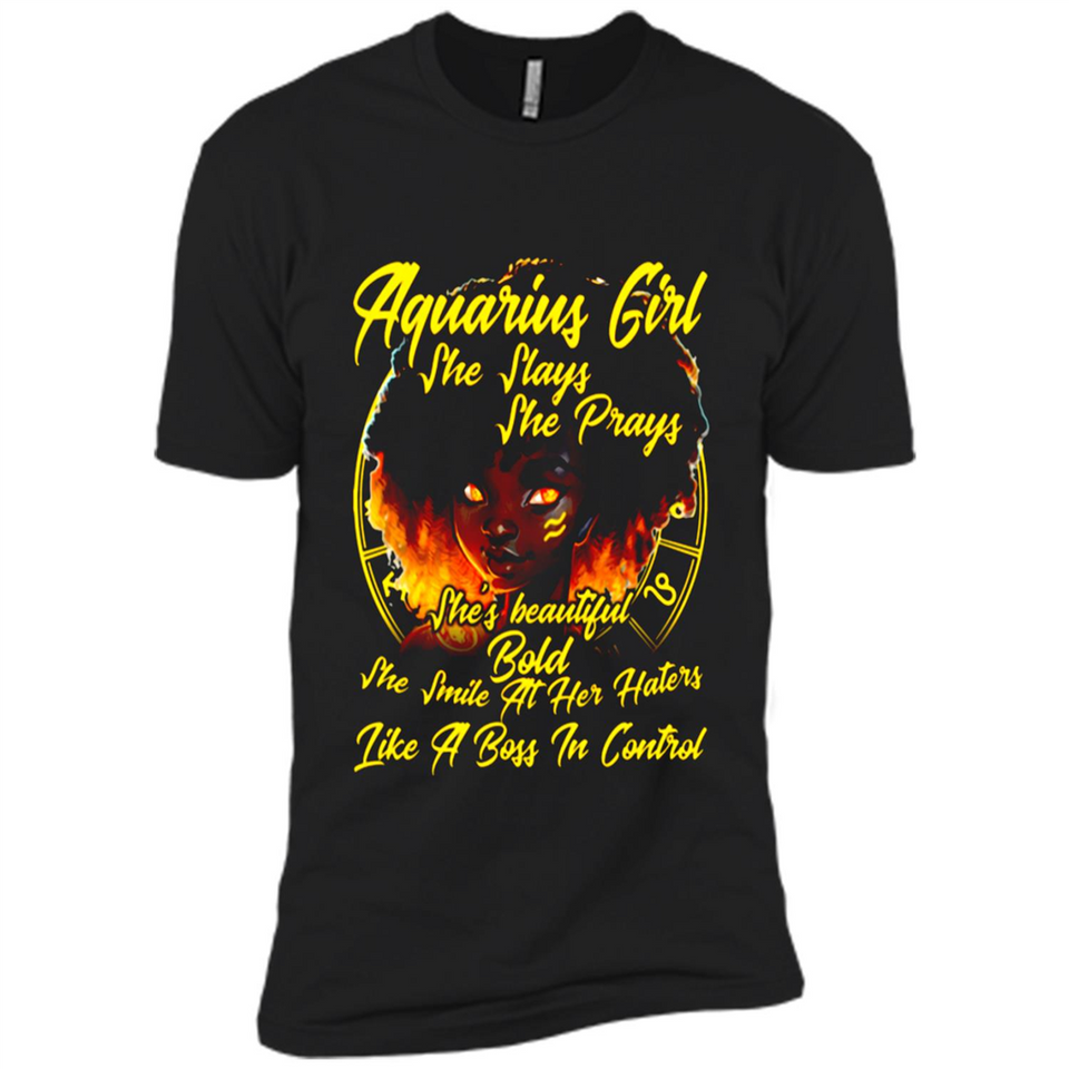 Aquarius Girl She Slays She Prays Zodiac Sign PINGPONG