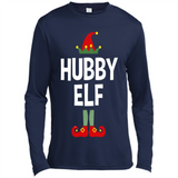 Hubby Elf Shirt - Family Matching Christmas Pajamas - Canvas Long Sleeve T-Shirt