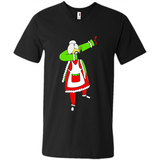 Funny Dabbing Mrs. Santa Claus Christmas Dab - Men's V-Neck