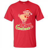 Christmas Merry Goatmas Goat Shirt Santa Hat - Shirt
