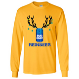 Bud Light Reinbeer Funny Beer Reindeer Christmas Sweatshirt - Long Sleeve T-Shirt