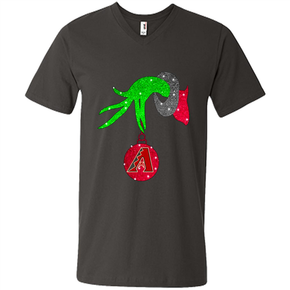 GRINCH HAND HOLDING ARIZONA DIAMONDBACKS GLITTER CHRISTMAS PINGPONG