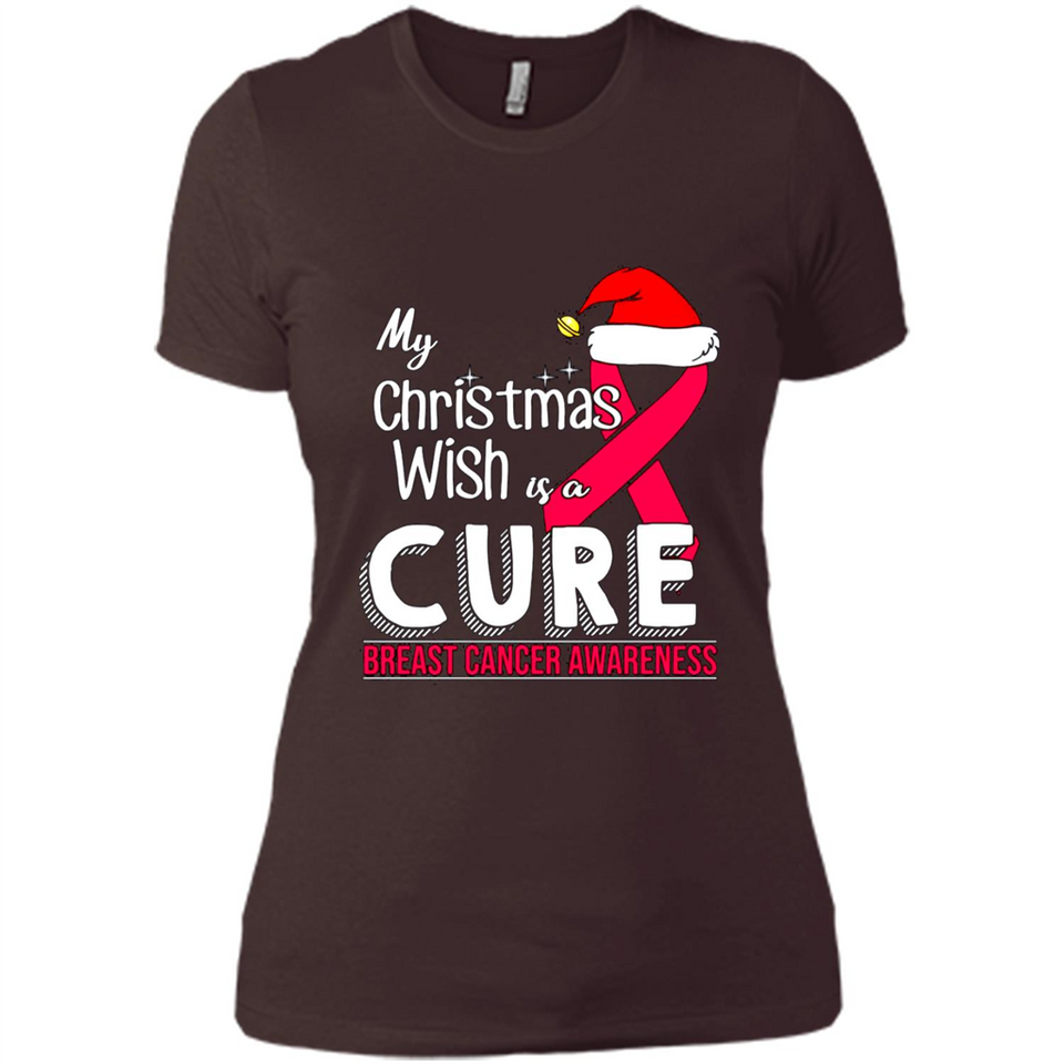 My Christmas Wish Is A Cure Breast Cancer Awareness sweater PINGPONG