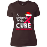 My Christmas Wish Is A Cure Breast Cancer Awareness sweater PINGPONG