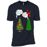 Fir Loves Christmas Tree Funny Undecorated Joke - Premium Short Sleeve T-Shirt