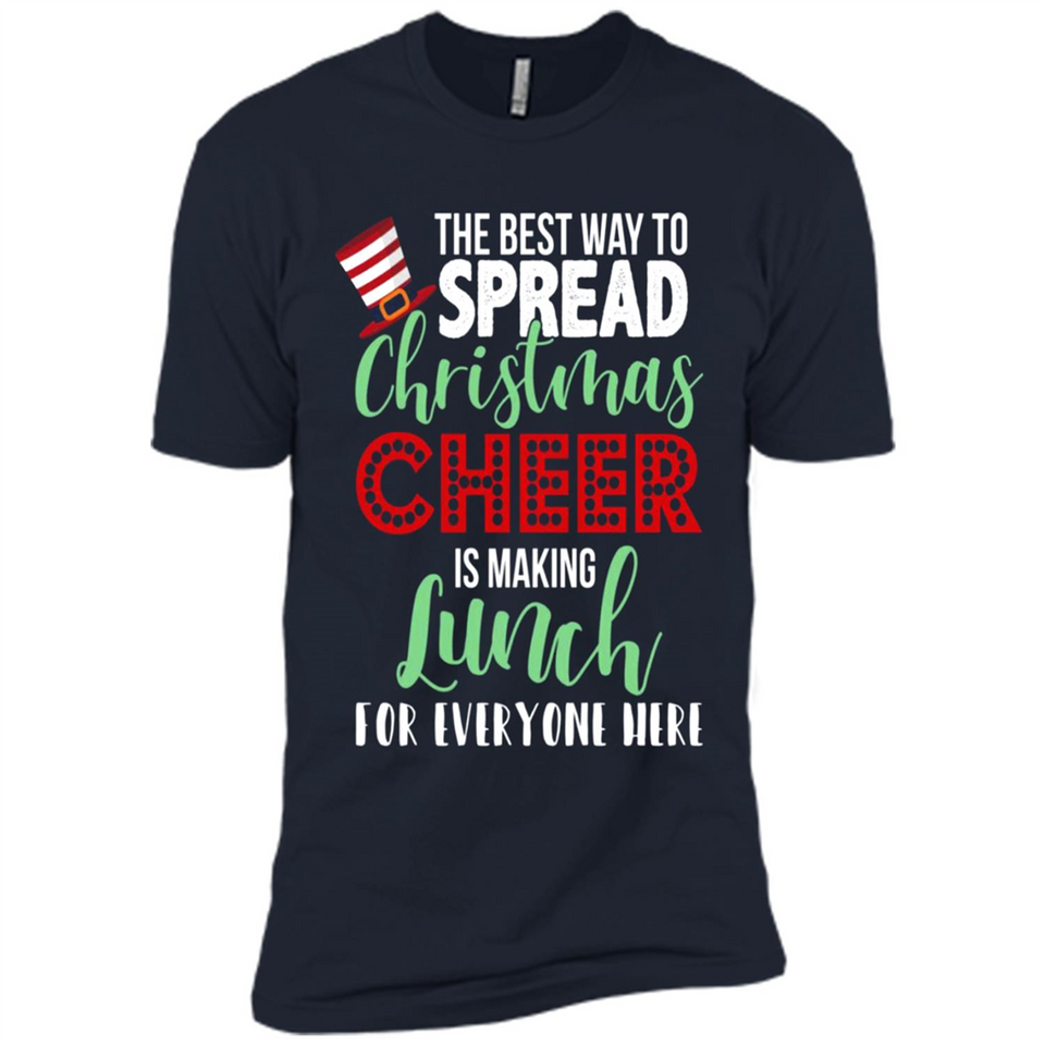 Spread Christmas Cheer Lunch Family Xmas Gift Ls - Premium Short Sleeve T-Shirt