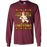 Natsu I’m all fired up for Christmas ugly sweatshirt PINGPONG