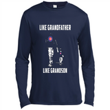 Chicago Cubs GrandFather Like GrandSon - Canvas Long Sleeve T-Shirt