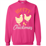 Christmas Chicken Vintage Shirt Funny Santa Hen Farmer Lover - Sweatshirt