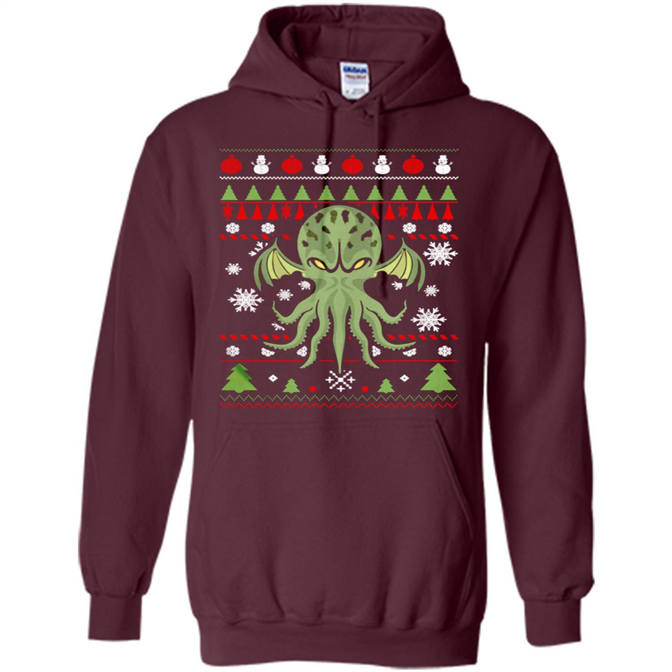 Octopus Ugly Sweater Christmas - Hoodie