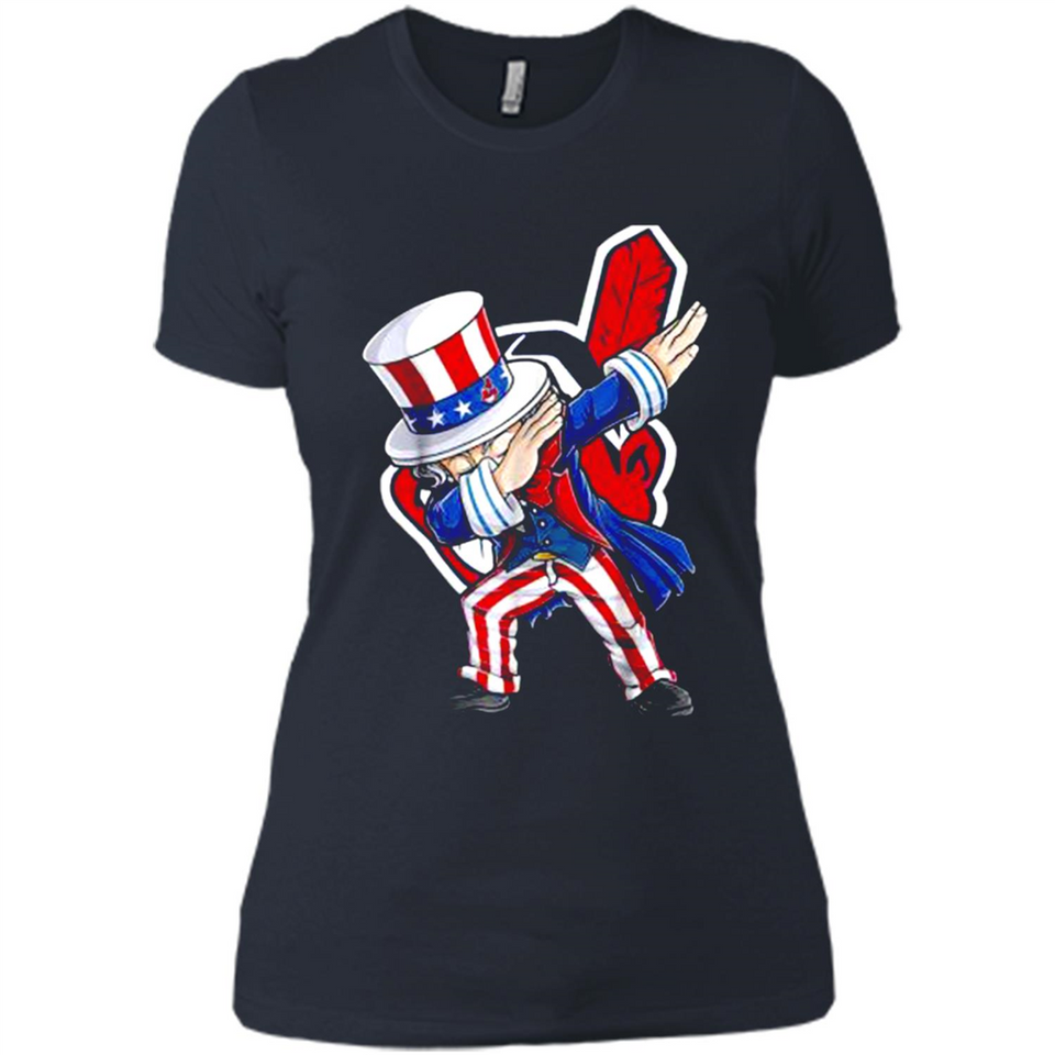 MLB CLEVELAND INDIANS UNCLE SAM DABBING INDEPENDENCE DAY