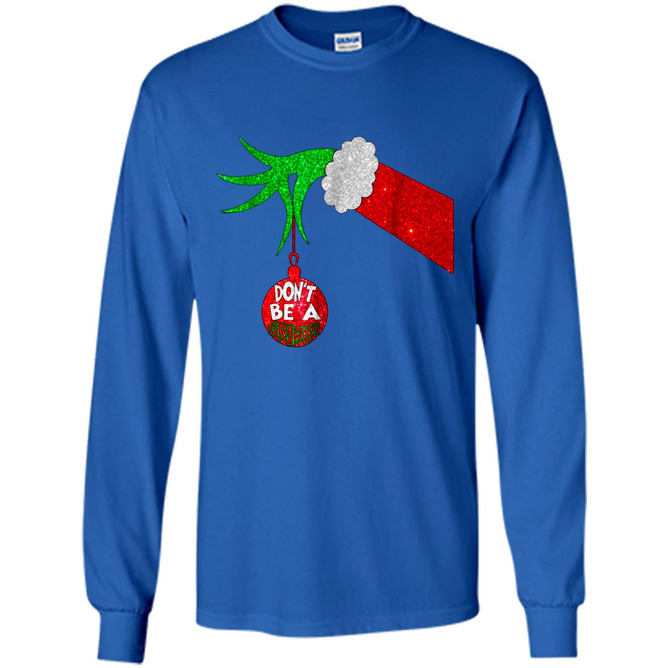 GRINCH HAND HOLDING CHRISTMAS ORNAMENT - DON'T BE A GRINCH PINGPONG