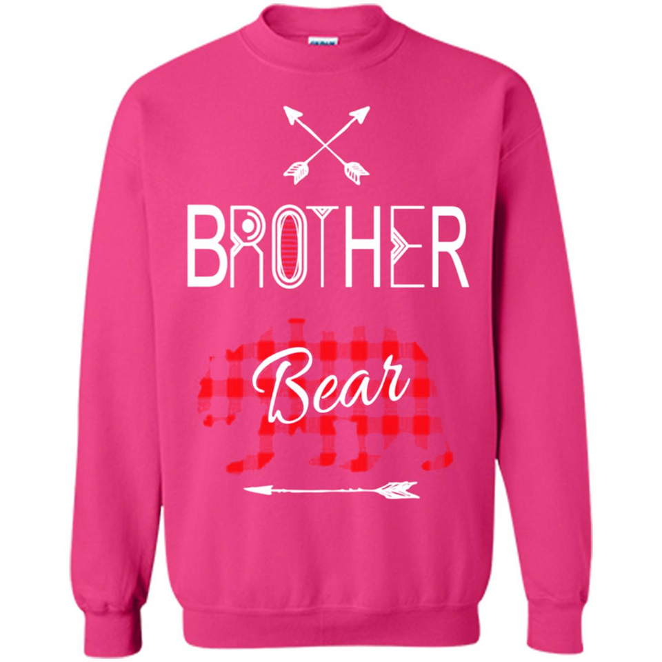 Brother Shirt Buffalo Plaid Family Camping Bear Tee - Sweatshirt