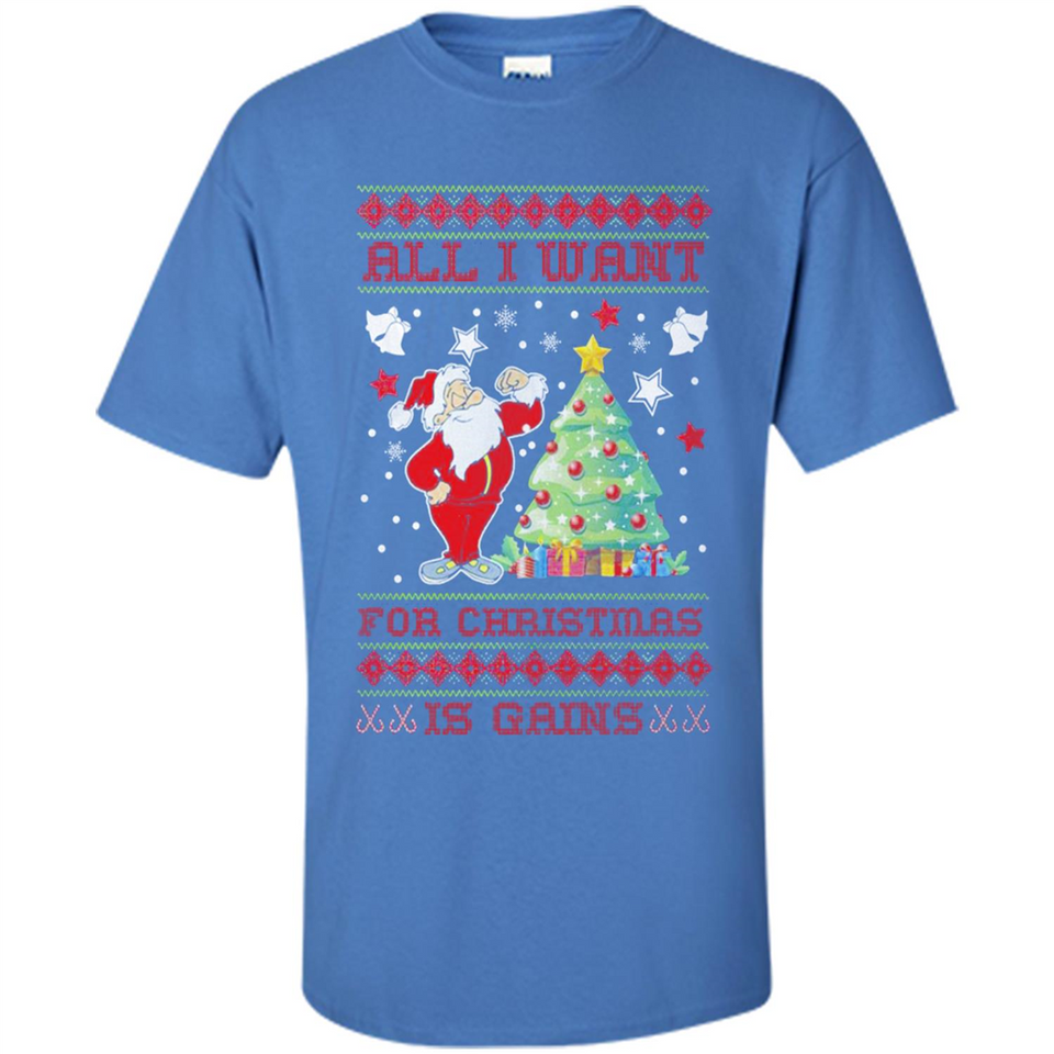 All I Want For Christmas Is Gains Christmas Tree Santa Claus