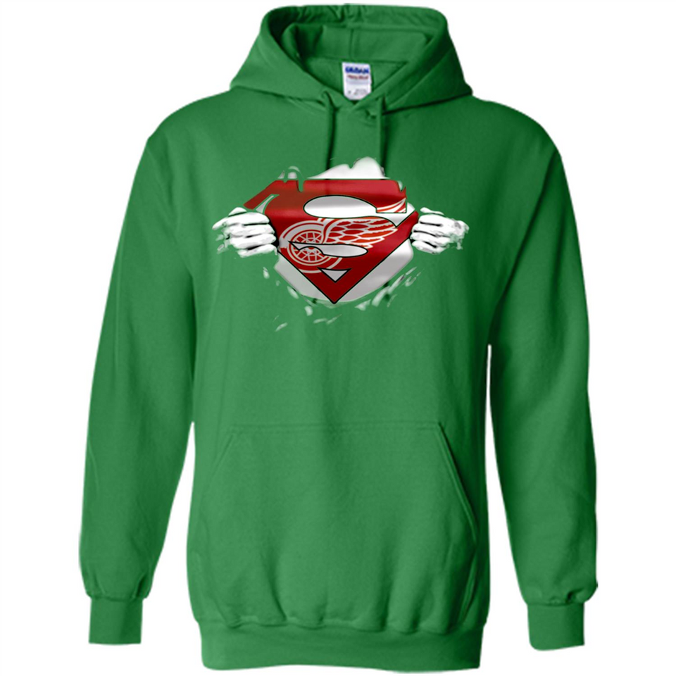 Detroit Red Wings And Superman Fans - Hoodie