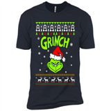 The Grinch Face Christmas - Premium Short Sleeve T-Shirt