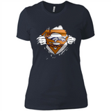 Denver Broncos And Superman Fans - Ladies' Boyfriend T-Shirt