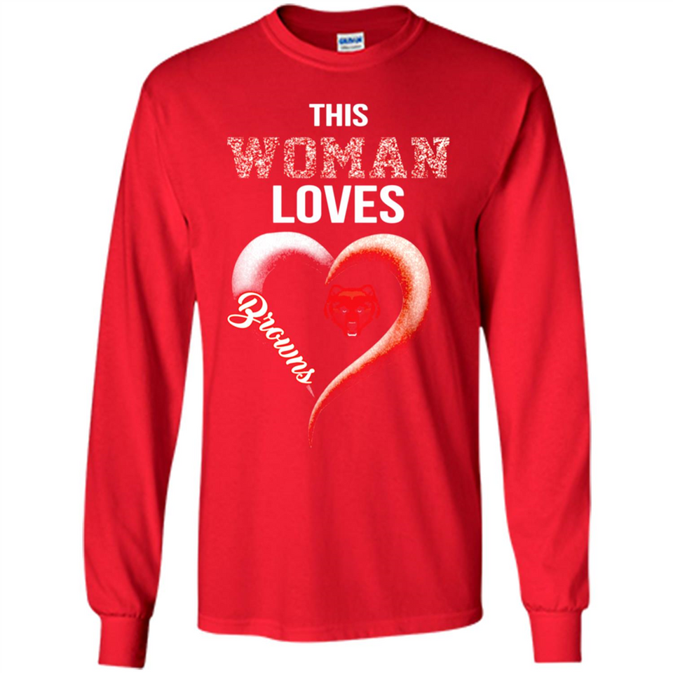 This Woman love Browns NFL football team - Long Sleeve T-Shirt