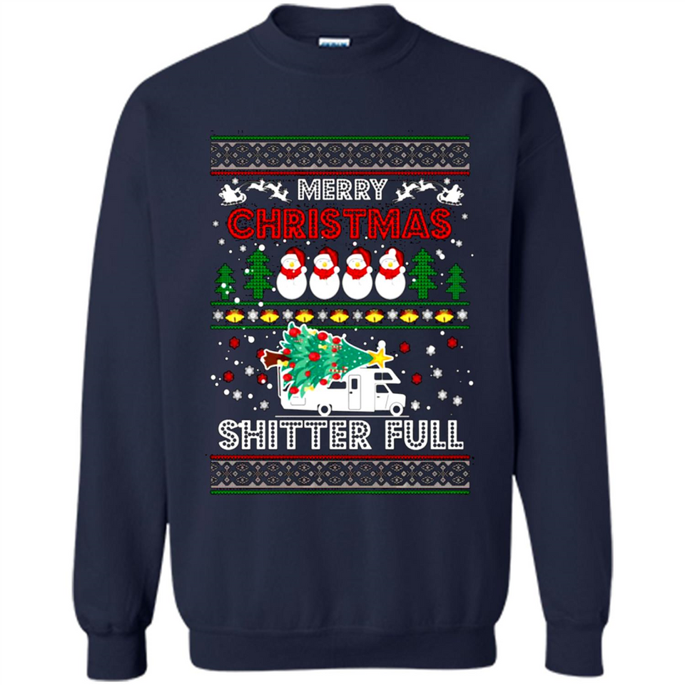Merry Christmas Shitter Full Christmas Tree Snowman PING PONG