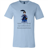 Mary Poppins Clipart You Can Just Supercalifuckilistic Kissmyassadocious MERCHCUTE - Canvas Unisex T-Shirt