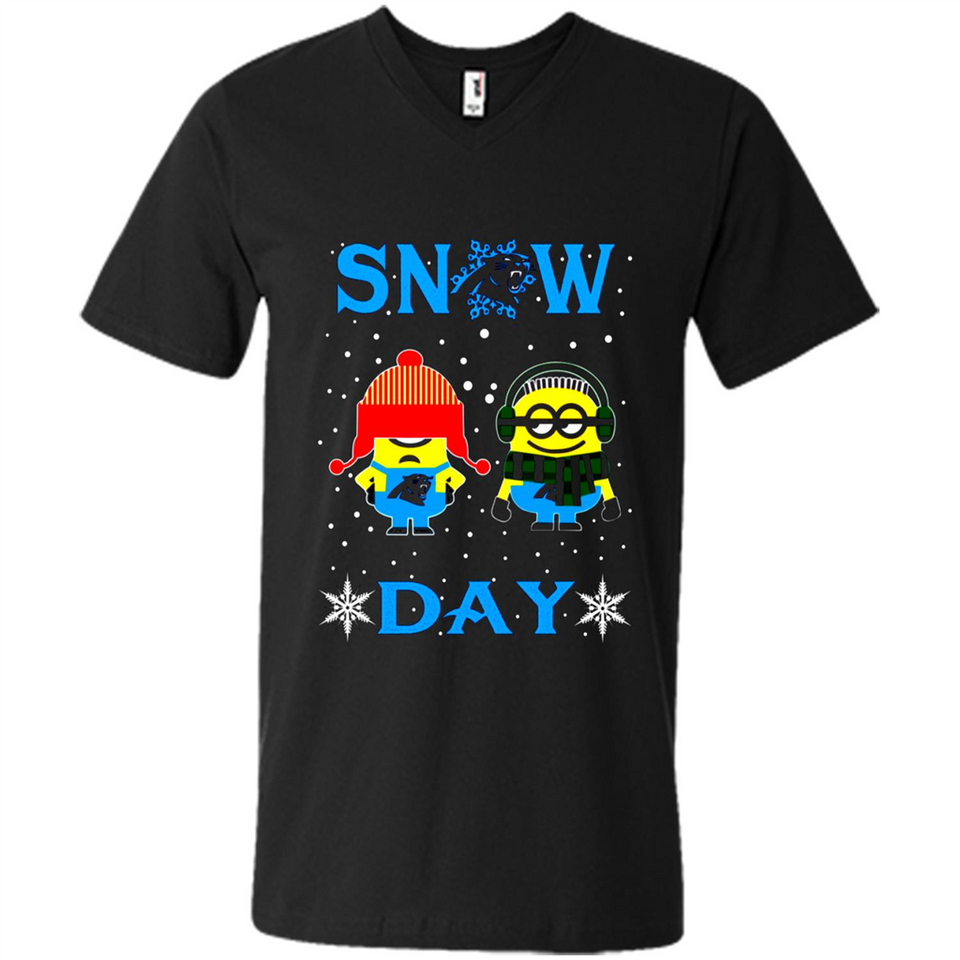 Snow Day Shirt For Carolina Panthers Vs Minion Fans pingpong