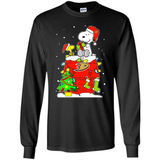 Anaheim Ducks Snoopy Ugly Christmas Sweaters - Sao chép - Long Sleeve T-Shirt