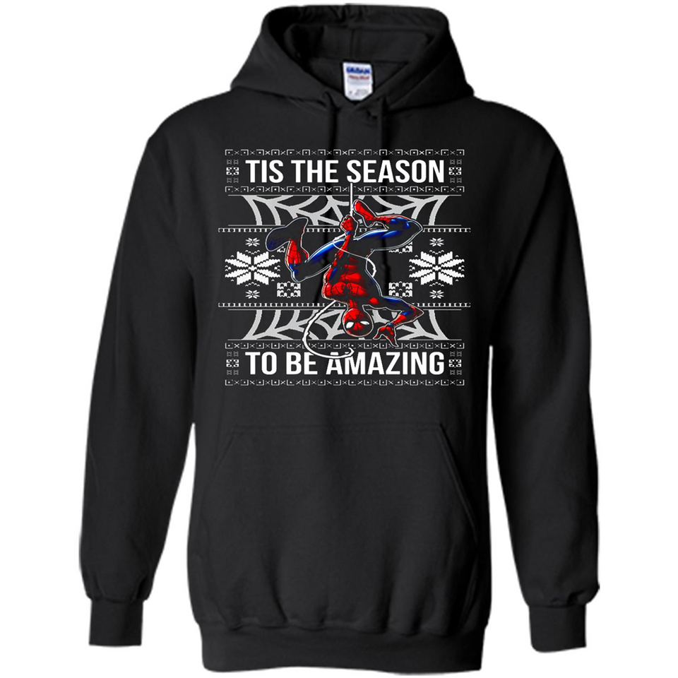 Marvel Spider Man Tis The Season To Be Amazing Ugly Christmas Mug PINGPONG - Hoodie
