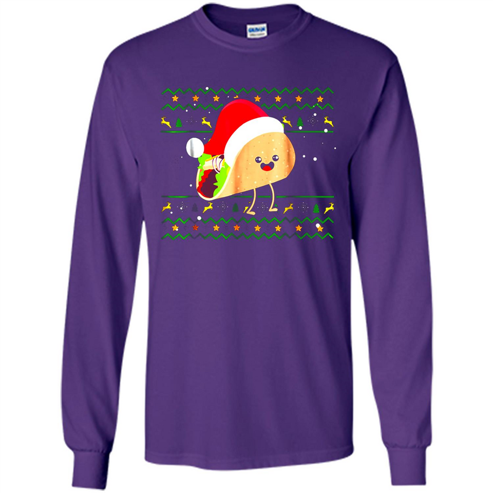 TACO Santa Hat Ugly Christmas shirt Ladies' Boyfriend
