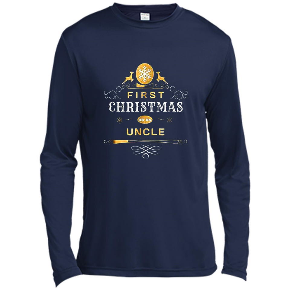 First Christmas as a Uncle - Christmas Family - Canvas Long Sleeve T-Shirt