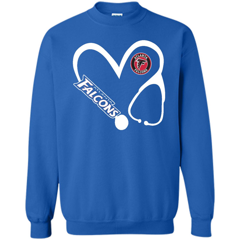 Stethoscope Heart Love Atlanta Falcons For Football Lovers