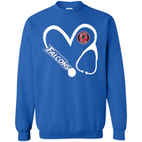 Stethoscope Heart Love Atlanta Falcons For Football Lovers