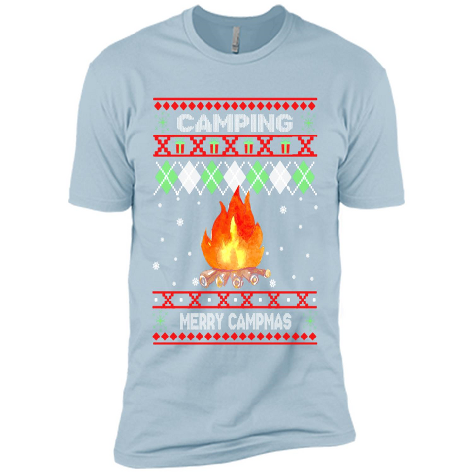 Merry Campmas Ugly Christmas - Premium Short Sleeve T-Shirt
