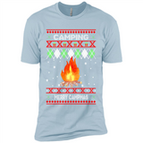 Merry Campmas Ugly Christmas - Premium Short Sleeve T-Shirt