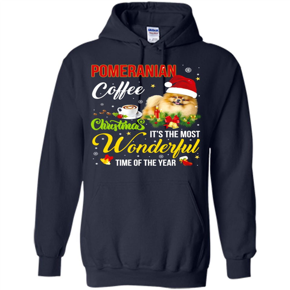 Pomeranian Coffee Wonderful Christmas