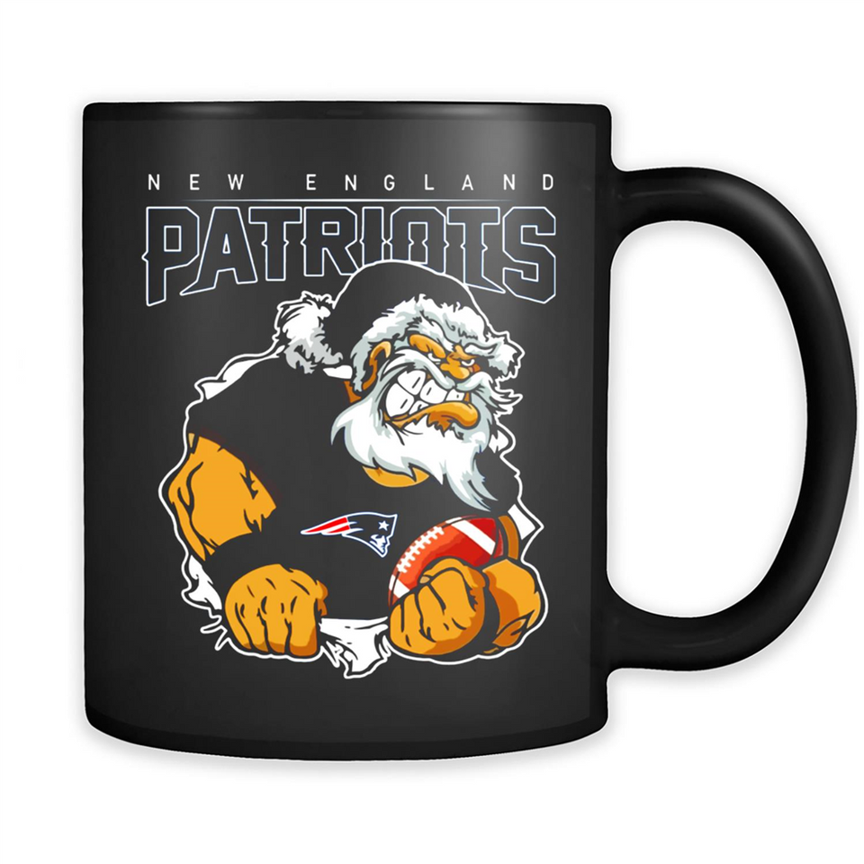 Grumpy Santa Claus New England Patriots Football Team PINGPONG