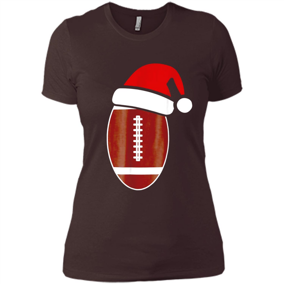 Christmas Football Shirt - Football Santa Hat Christmas