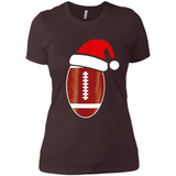Christmas Football Shirt - Football Santa Hat Christmas