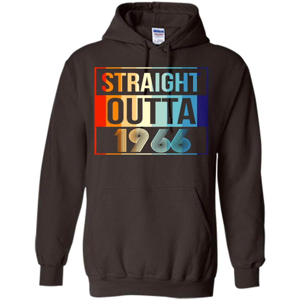 Retro Straight Outta 1966 52 Years Old - Hoodie