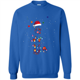 Rottweiler Santa Lights Christmas Dog Xmas Sweatshirt - Sweatshirt